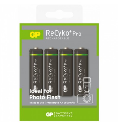 Аккумуляторы 4 X R6/AA GP ReCyko+ Pro Photo Flash 2600mAh
