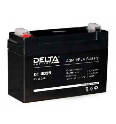 Аккумулятор свинцово-кислотный Delta DT 4035 4V 3,5Ah