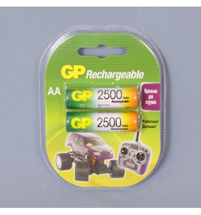 Аккумуляторы 2 X R6/AA GP Ni-MH 2500 mAh