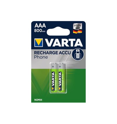Аккумуляторы 2 X VARTA Phone R03/AAA 800mAh