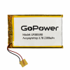 GoPower LP385590 3.7В 2300мАч PK1 с защитной платой