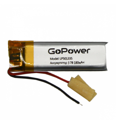 GoPower LP501335 3.7В 180мАч PK1 с защитной платой