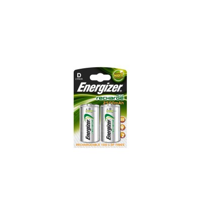 Аккумуляторы 2 x Energizer R20 D Ni-MH 2500mAh