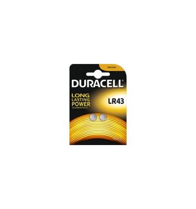 Батарейка Mini Duracell G12 / LR43 / 186 / V12GA / L1142, 2 шт.