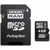 Карта памяти GoodRam MicroSDHC 4GB Class 4