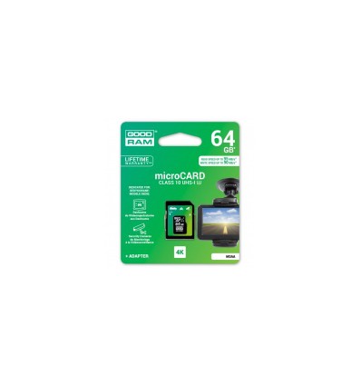 Карта памяти GoodRam MicroSDHC 64GB M3AA Class 10 UHS-I U3 MLC