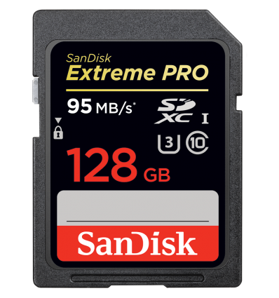 Карта памяти SanDisk SDXC 128GB Extreme PRO 95MB/S 633x UHS-I