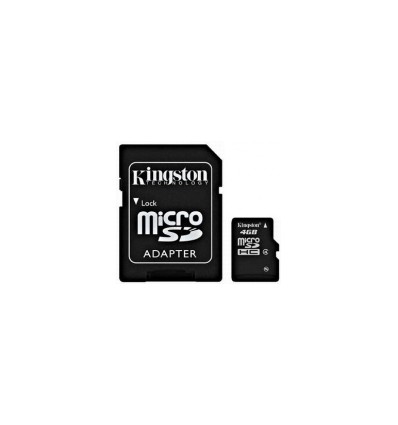 Карта памяти Kingston MicroSDHC 4GB + Adapter SD