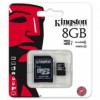 Карта памяти Kingston MicroSDHC 8GB Class 10 UHS-I + адаптер SD