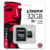Карта памяти Kingston MicroSDHC 32GB Class 10 UHS-I + адаптер SD